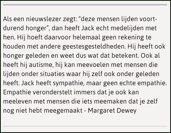 Sympathie is nog geen empathie - Margaret Dewey over het verschil hiertussen
